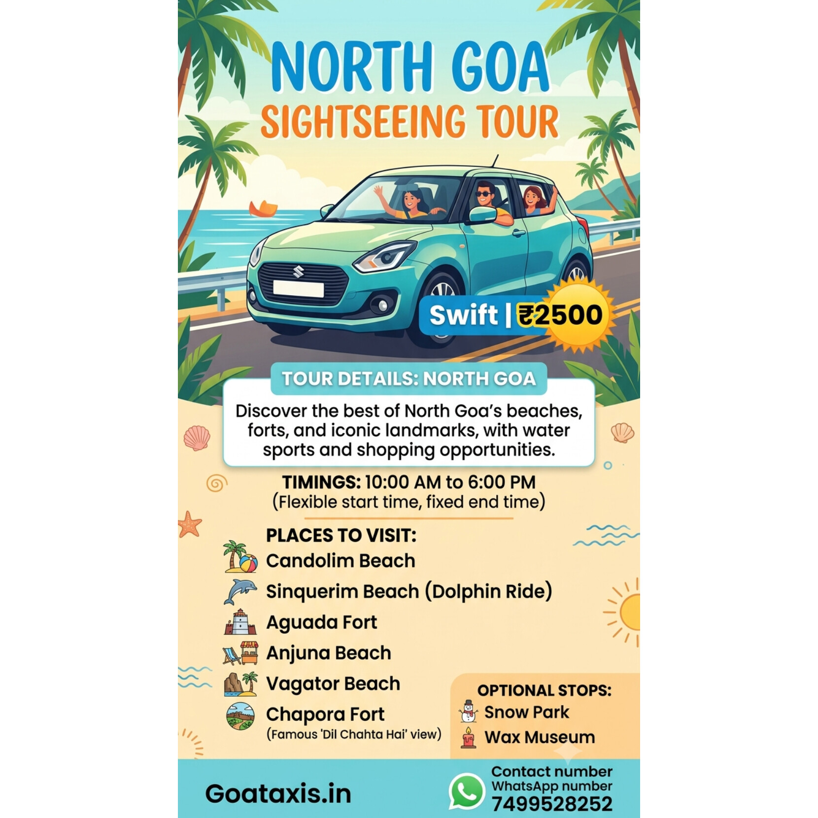 Goa Taxi Service - Airport Transfer and Sightseeing Cab